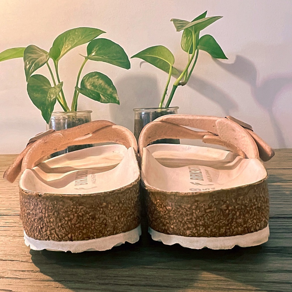 Birkenstock Rose Gold Yao Balance Women's Sandals, Size 38, Narrow. - Picture 10 of 16